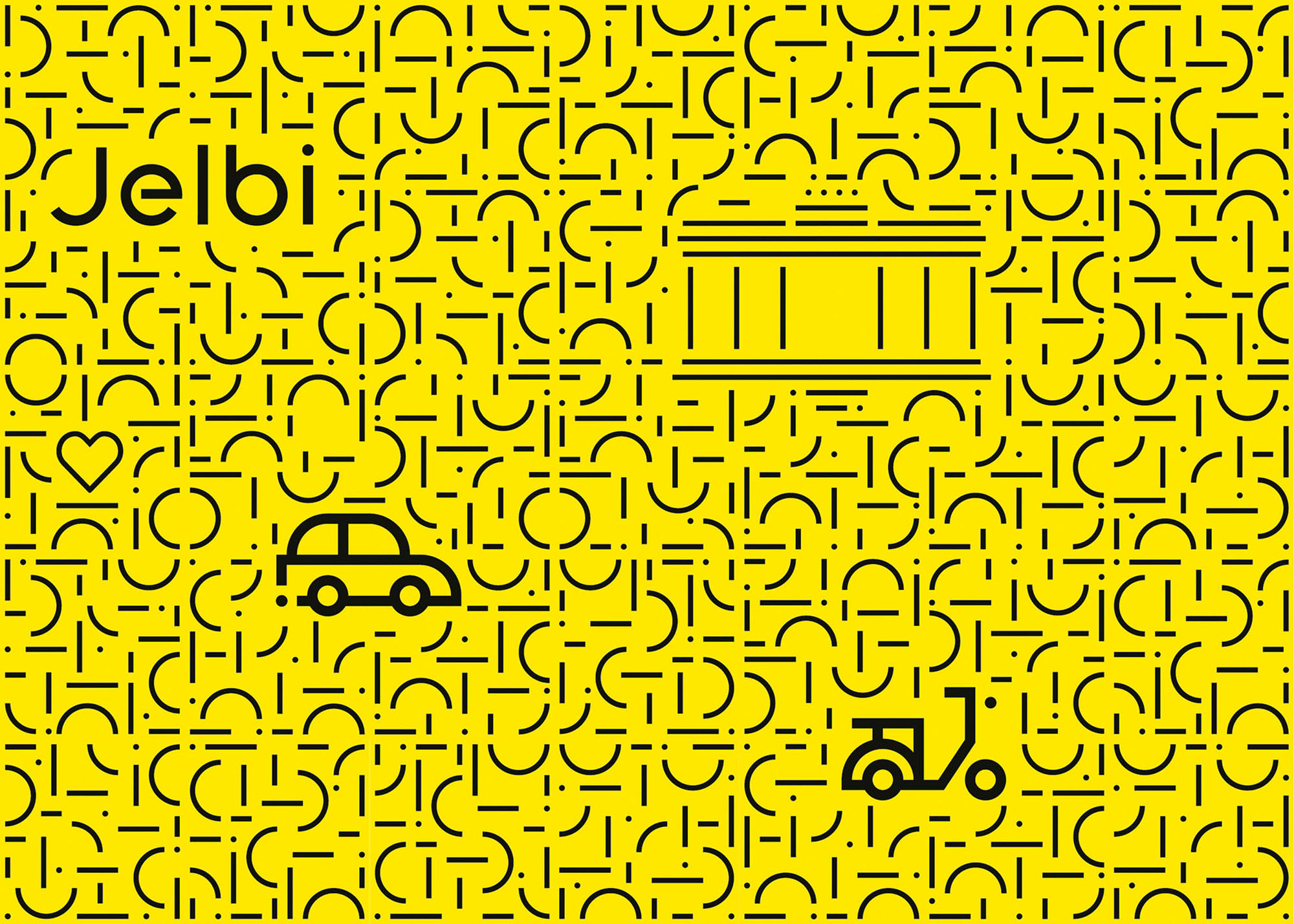 Jelbi-柏林公共交通和共享服务App品牌形象